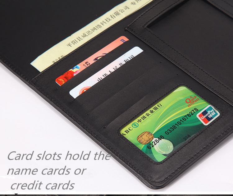 leather folder padfolio business portfolio holder