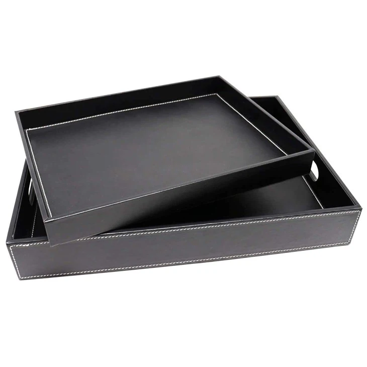 Leather Desk Organizer Tray