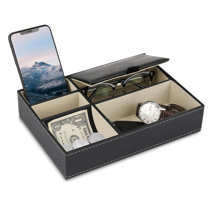 Leather Desk Storage Box