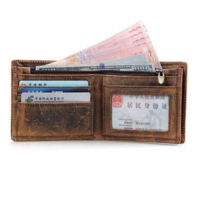 Erkaklar Zip Card hamyoni