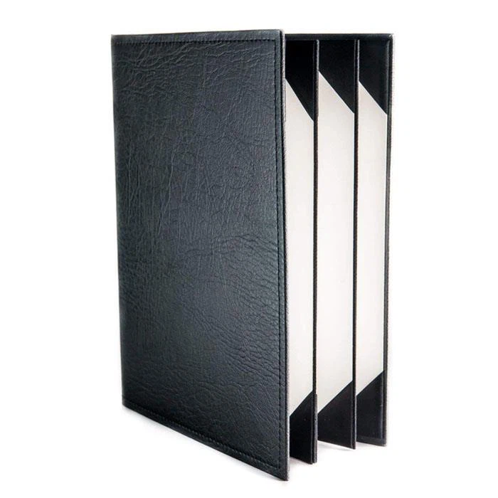 Faux Leather Hotel Menu Folder