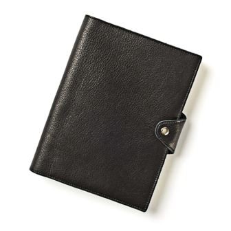 Logo bilan to'ldirilgan A5 teri notebook