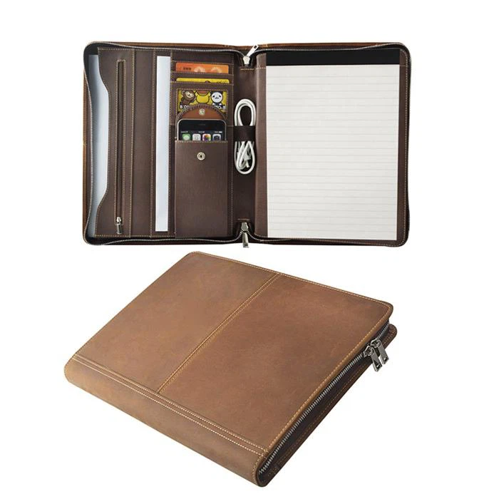 Crazy Horse Leather Padfolio