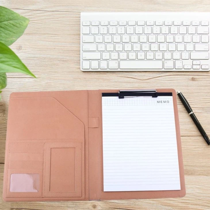 Faux Leather Interview Folder