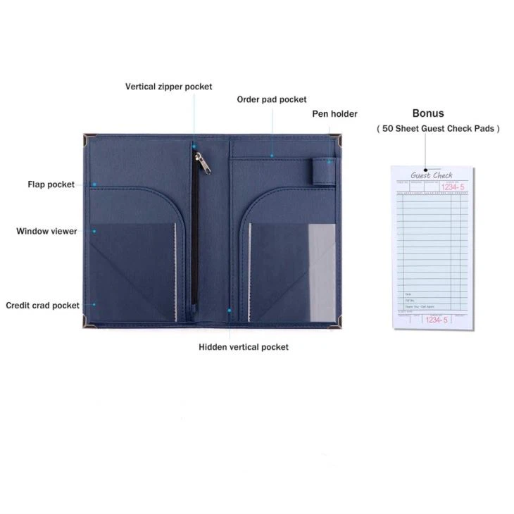 PU Leather Menu Books