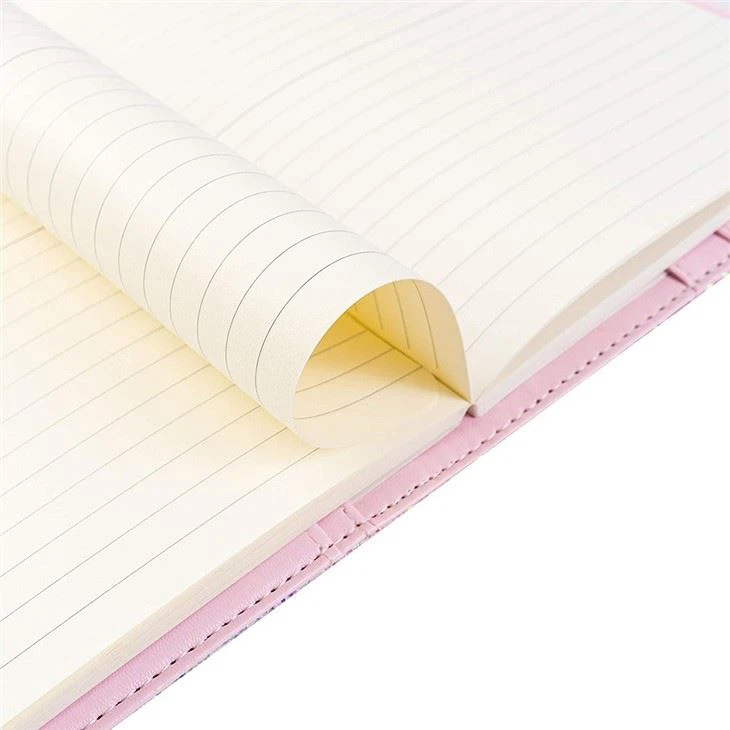 Lined Leather Cover Notebook