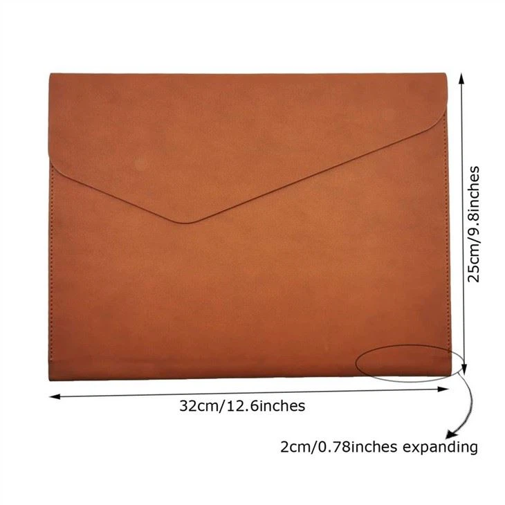 PU Leather Portfolio Envelope Folder Case
