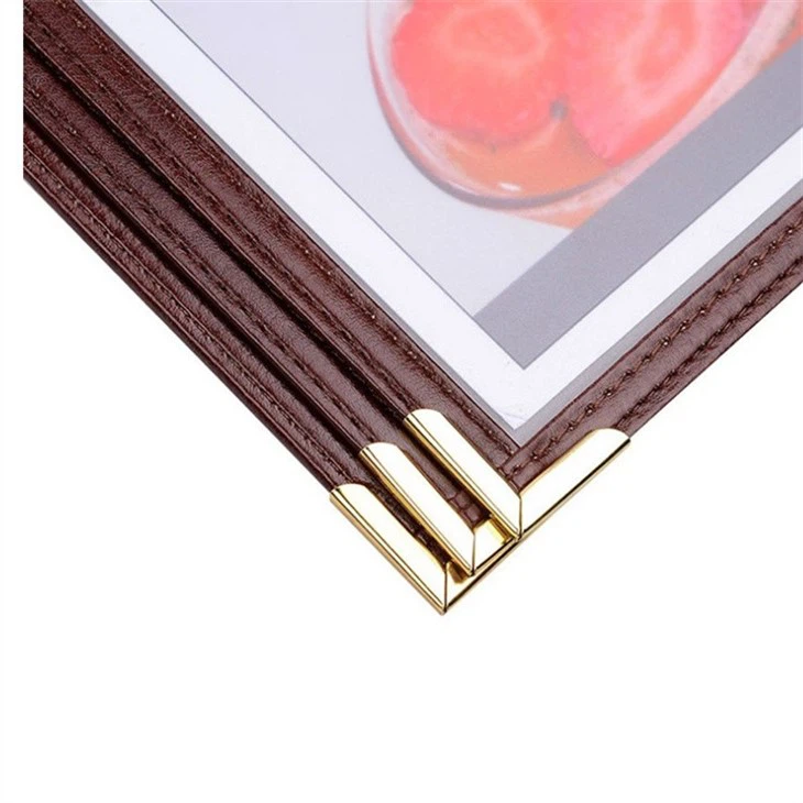 leather menu cover