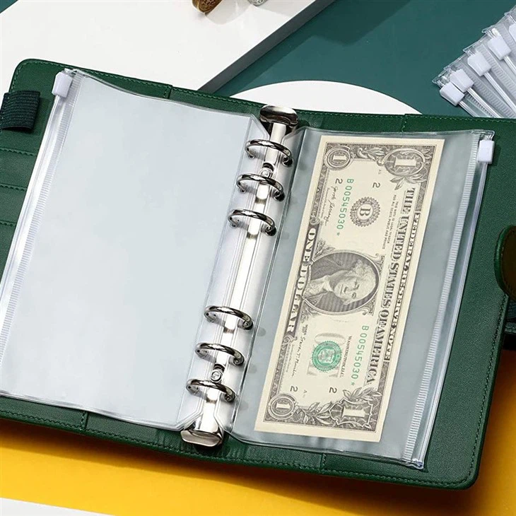 Green leather planner