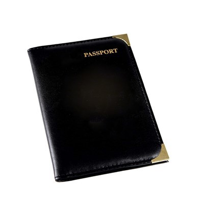 Sayohat uchun charm pasport qopqog'i